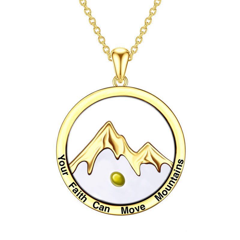 Wholesale Necklaces Faith Round Hill Mustard Seed Stainless Steel Necklace ACC-NE-MS015