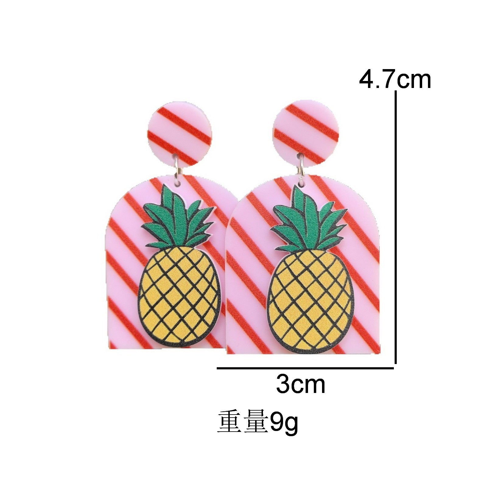 Wholesale  Candy-Colored Acrylic Cute Earrings