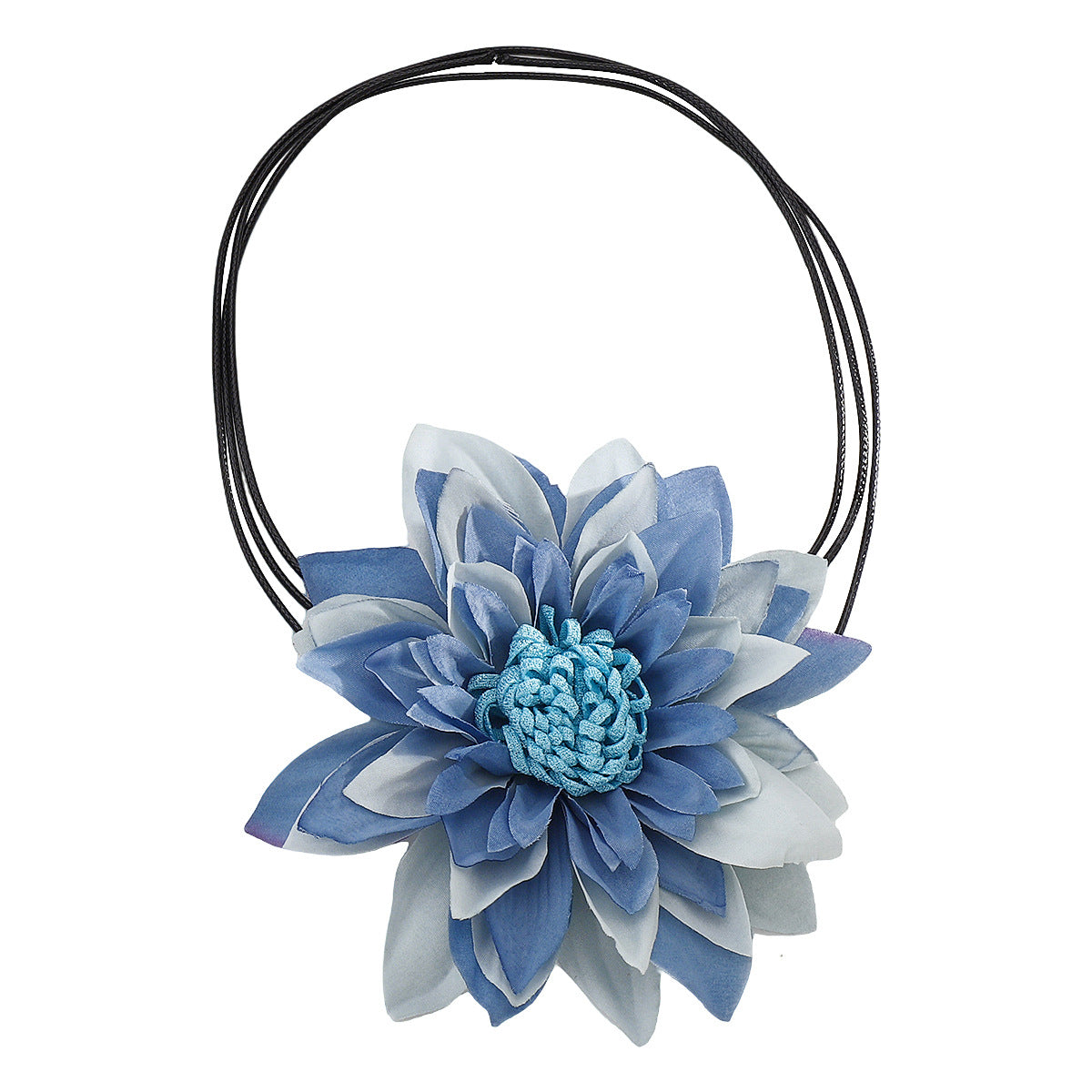 Wholesale Exaggerated Multi-Layered Colorfulful Flowers Casual Style Necklace