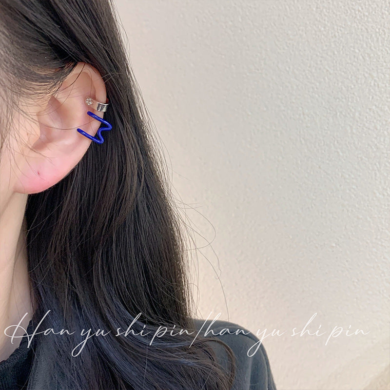 Wholesale  cat head ear clip earrings