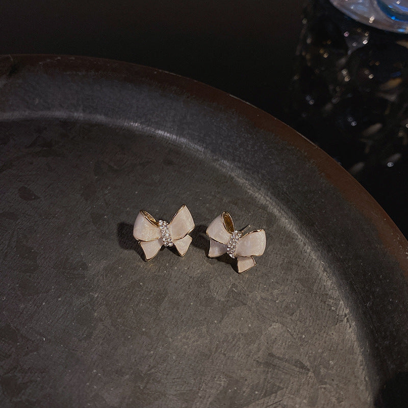 Wholesale Bowknot S925 Silver Needle Earrings