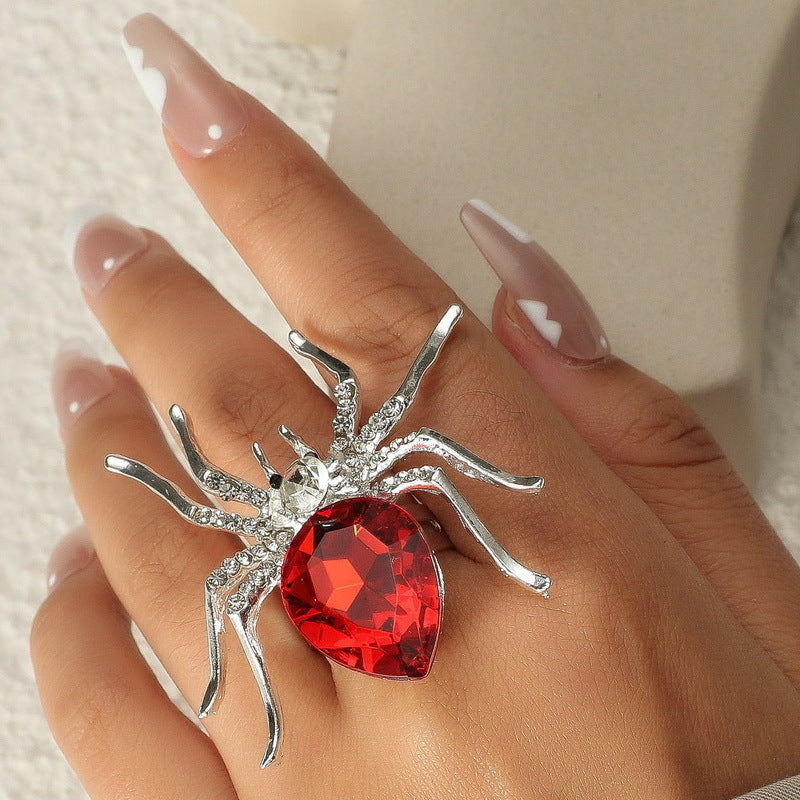 Wholesale Alloy Electroplated   Adjustable Ring with Diamond-Like Stones,  Trendy Fashion Accessory for Women