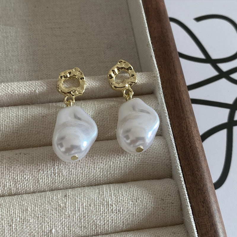 Wholesale 925 Silver Needle Earrings Pearl Earrings ACC-ES-Hanxi011