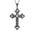 Wholesale Creative Flower Pattern Cross Diamond Necklace