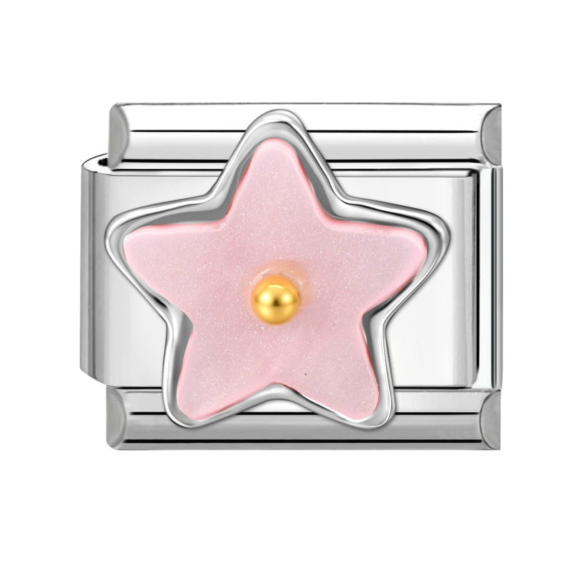 Wholesale Italian Charm Bracelet 9mm DIY Splicing Cute Creative Stainless Steel Composable Bracelet