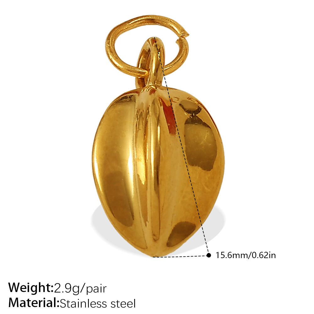 Wholesale  Oil Dripping Watermelon Strawberry Fruit Stainless Steel Pendants