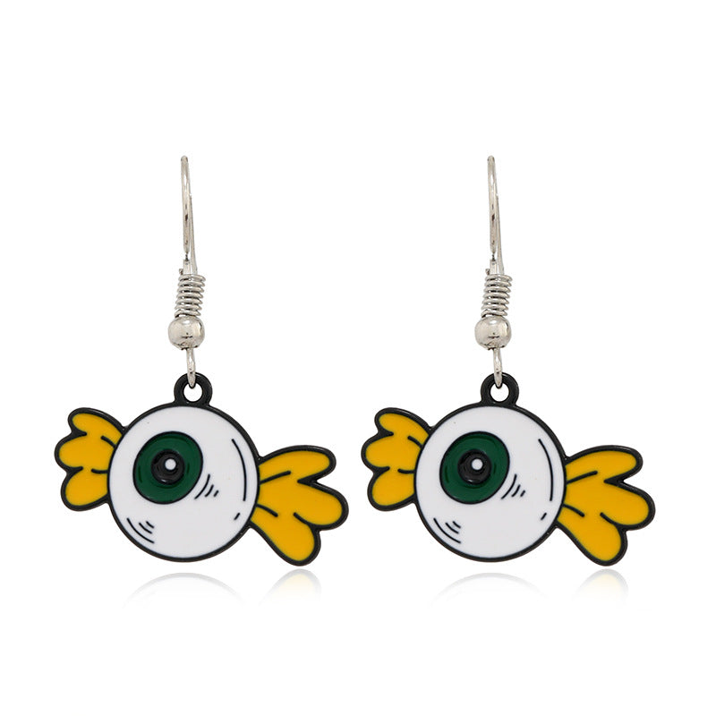 Wholesale   Creative Personalized Event Skull Alloy Earrings