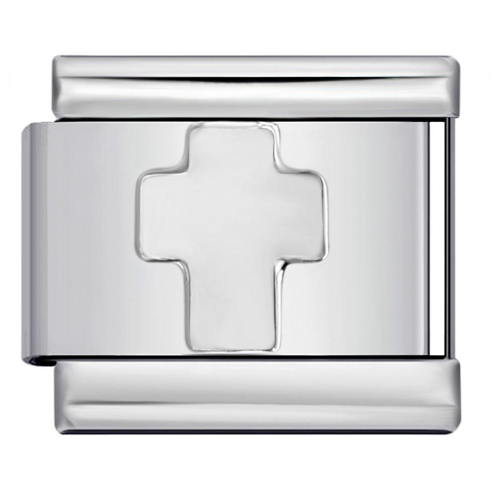 Wholesale Italian Charm Bracelet 9mm DIY Splicing Removable Silver Stainless Steel Composable Bracelet