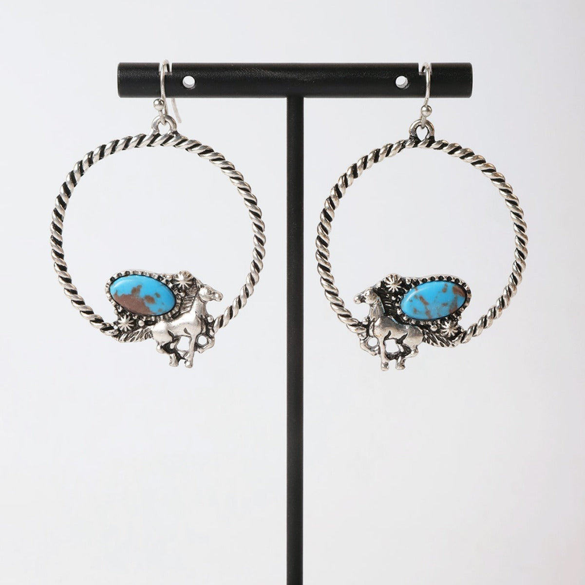 Wholesale Exaggerated Vintage Animal Turquoise Multi-color Earrings ACC-ES-Xilu004