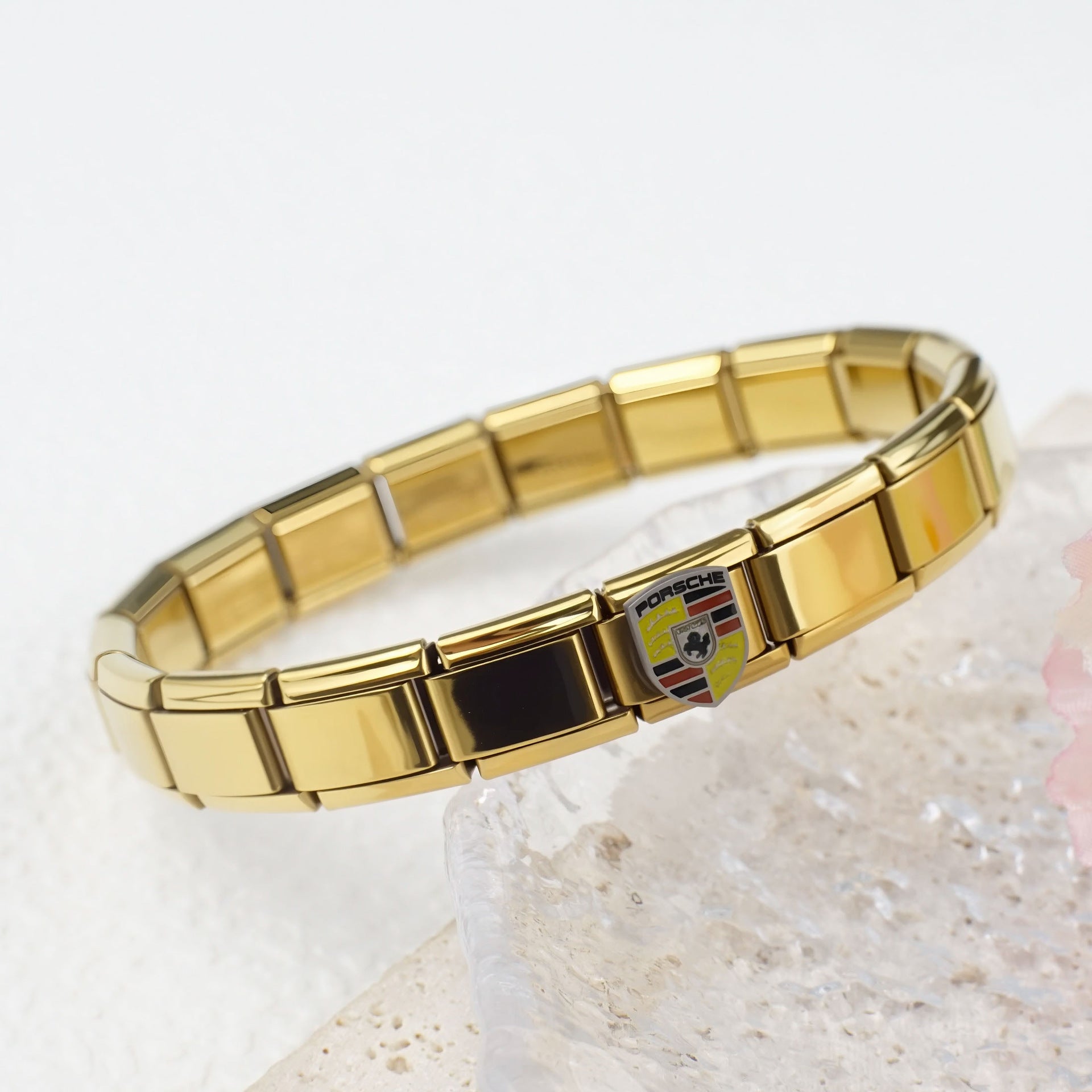 Wholesale 5pcs/pack Transportation Italian Charms Single Section Creative Stainless Steel Composable Bracelet