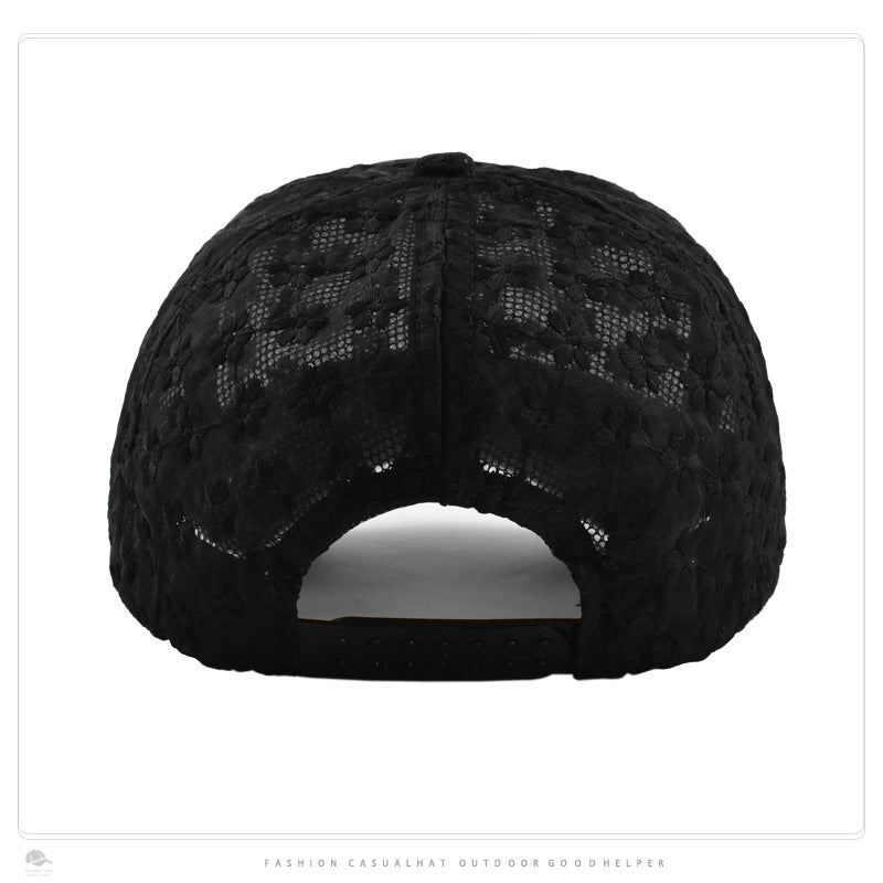 Wholesale Sun Hat Lace Hollow Flower Baseball Cap ACC-HT-DaQi002