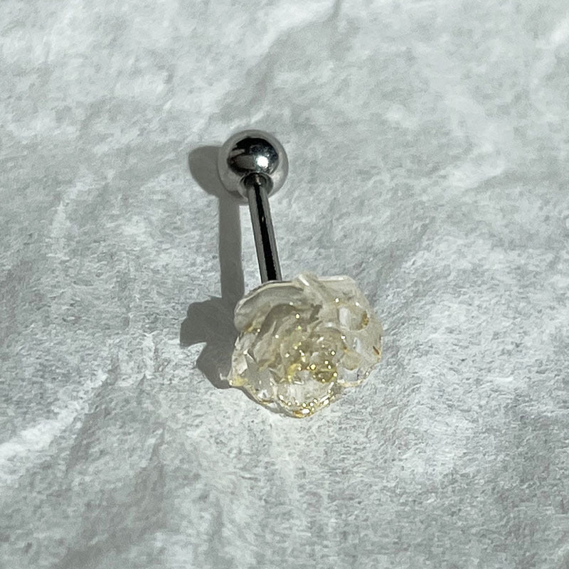 Wholesale Camellia Gold Foil Earrings