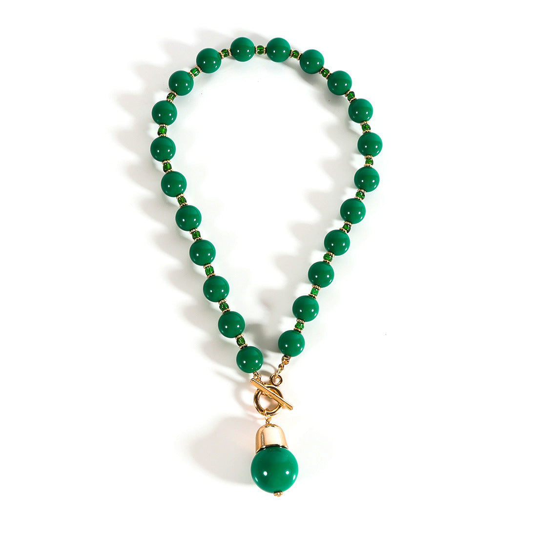 Wholesale Christmas Necklace  Chain Red Green White Beaded Necklaces