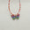 Wholesale gradient color bronzing butterfly sweet pendant rice beads beaded necklace