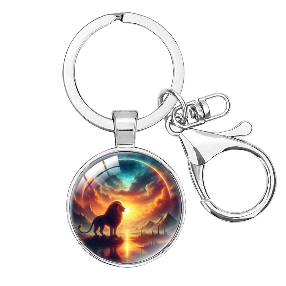 Wholesale Cartoon lion decoration keychain