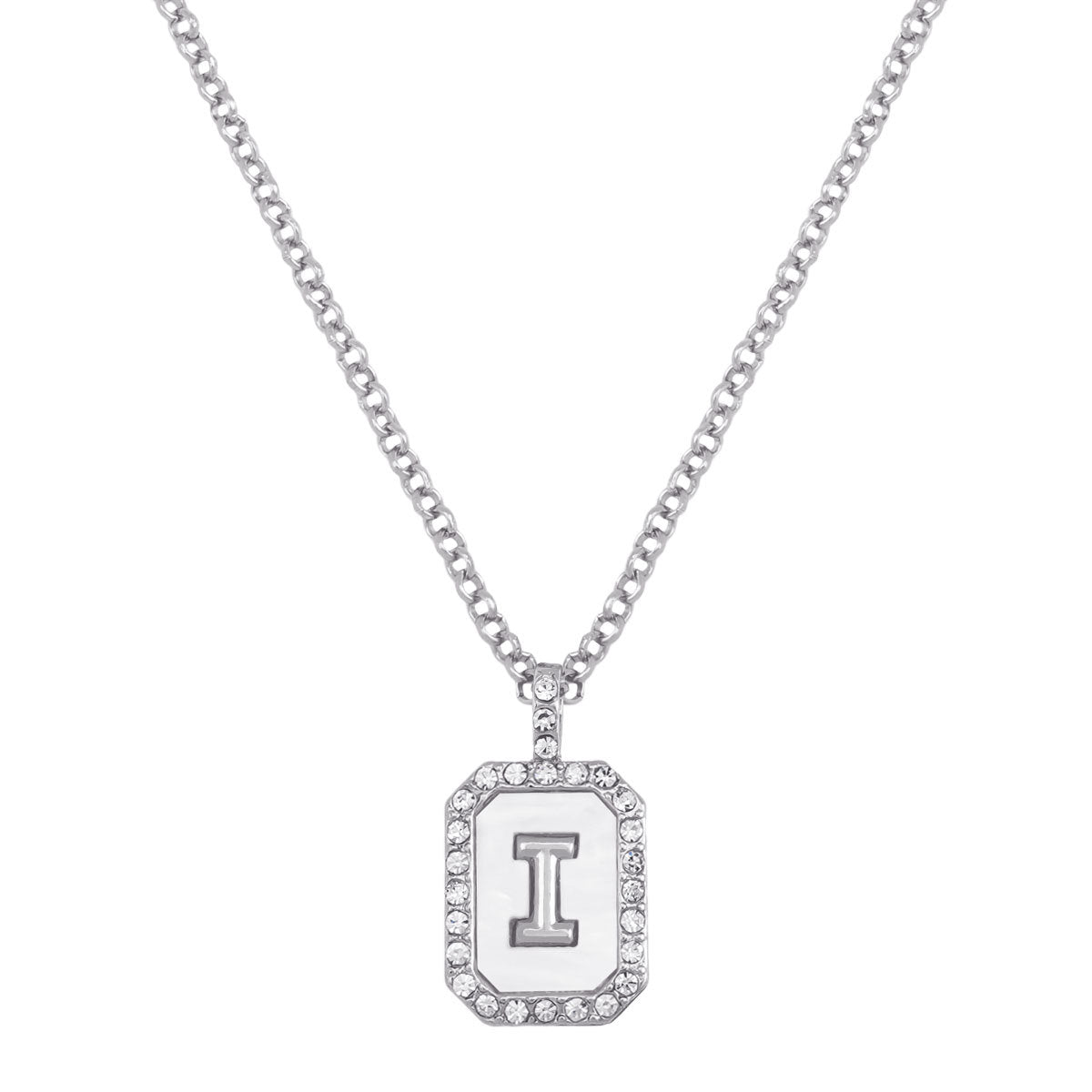 Wholesale Letter Diamond Set Alloy Necklace ACC-NE-JiaQi001