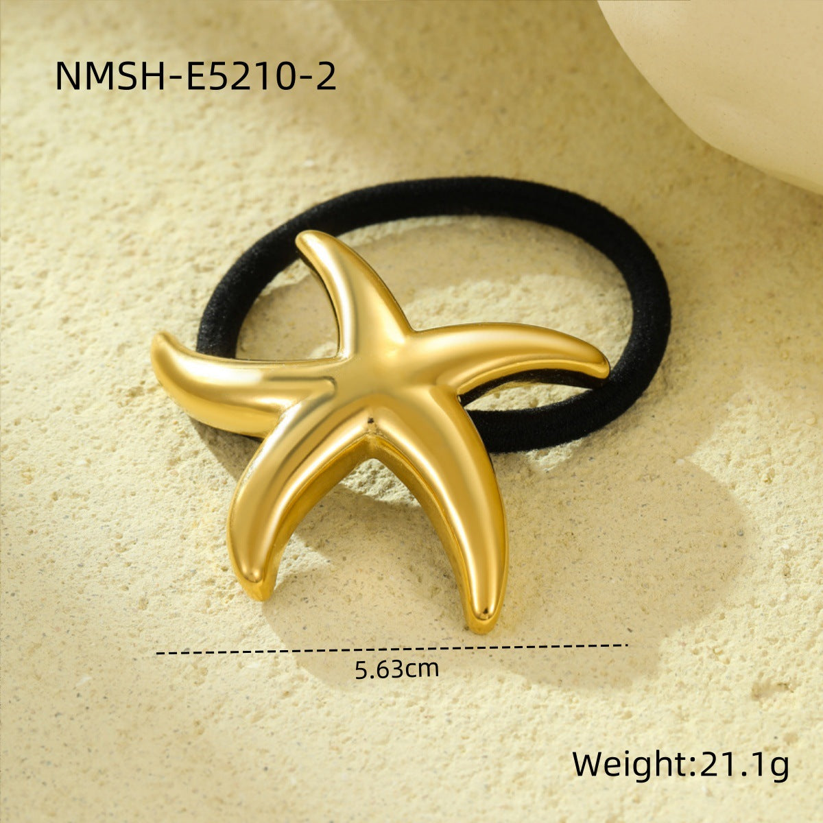 Wholesale Titanium Steel Shell Starfish Headwear Hair Scrunchies