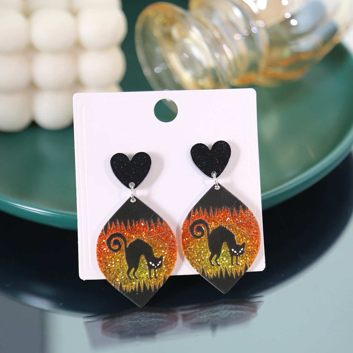 Wholesale Ghost Halloween Acrylic Earrings ACC-ES-MDD034