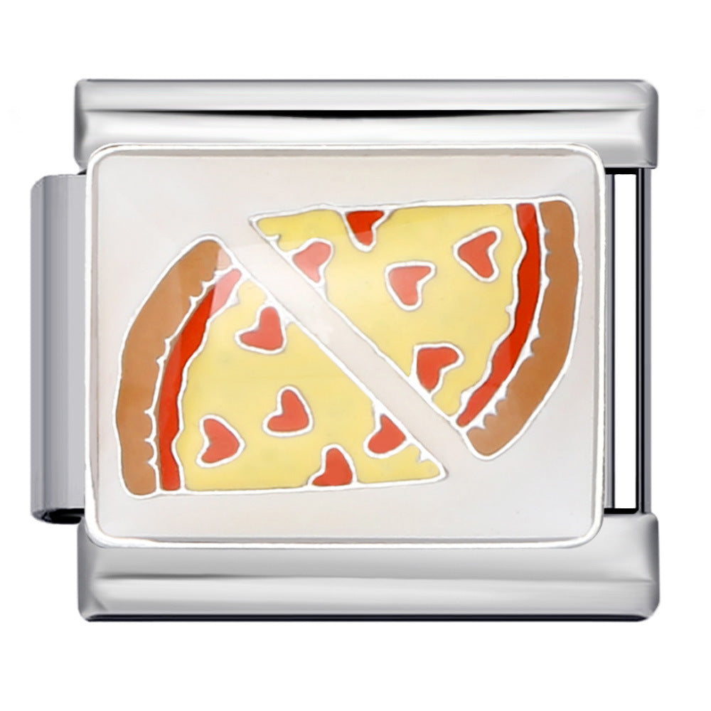 Wholesale Italian Charm Bracelet 9mm DIY Splicing Removable Gold and Silver Color Pattern Stainless Steel Composable Bracelet