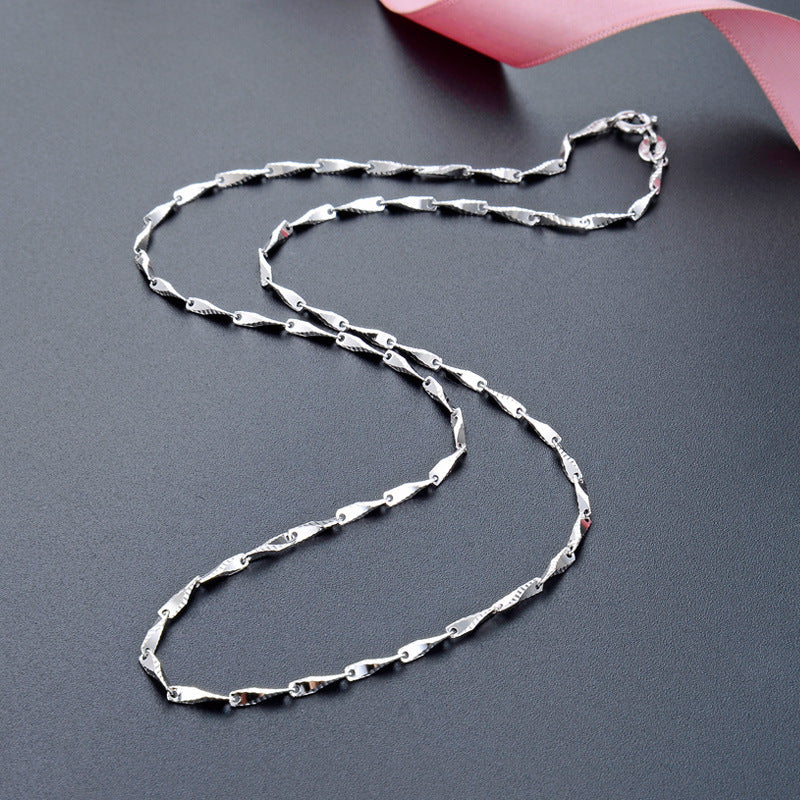 Wholesale s925 Silver Clavicle Chain Necklaces