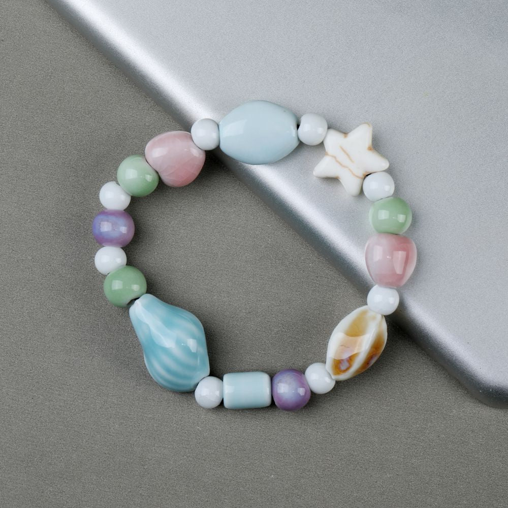 Wholesale Ceramic Bone Porcelain Bead Bracelet ACC-BT-YXH005