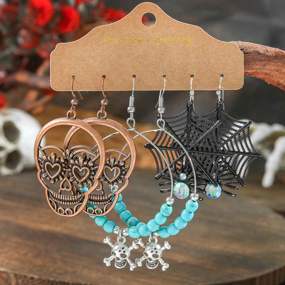 Wholesale Halloween  Suit Combination Couple Earrings Jewelry