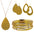 Wholesale Four-Piece Jewelry Set  Multi-Color Sequin Alloy Necklace Pu Leather Earrings Magnetic Bracelet