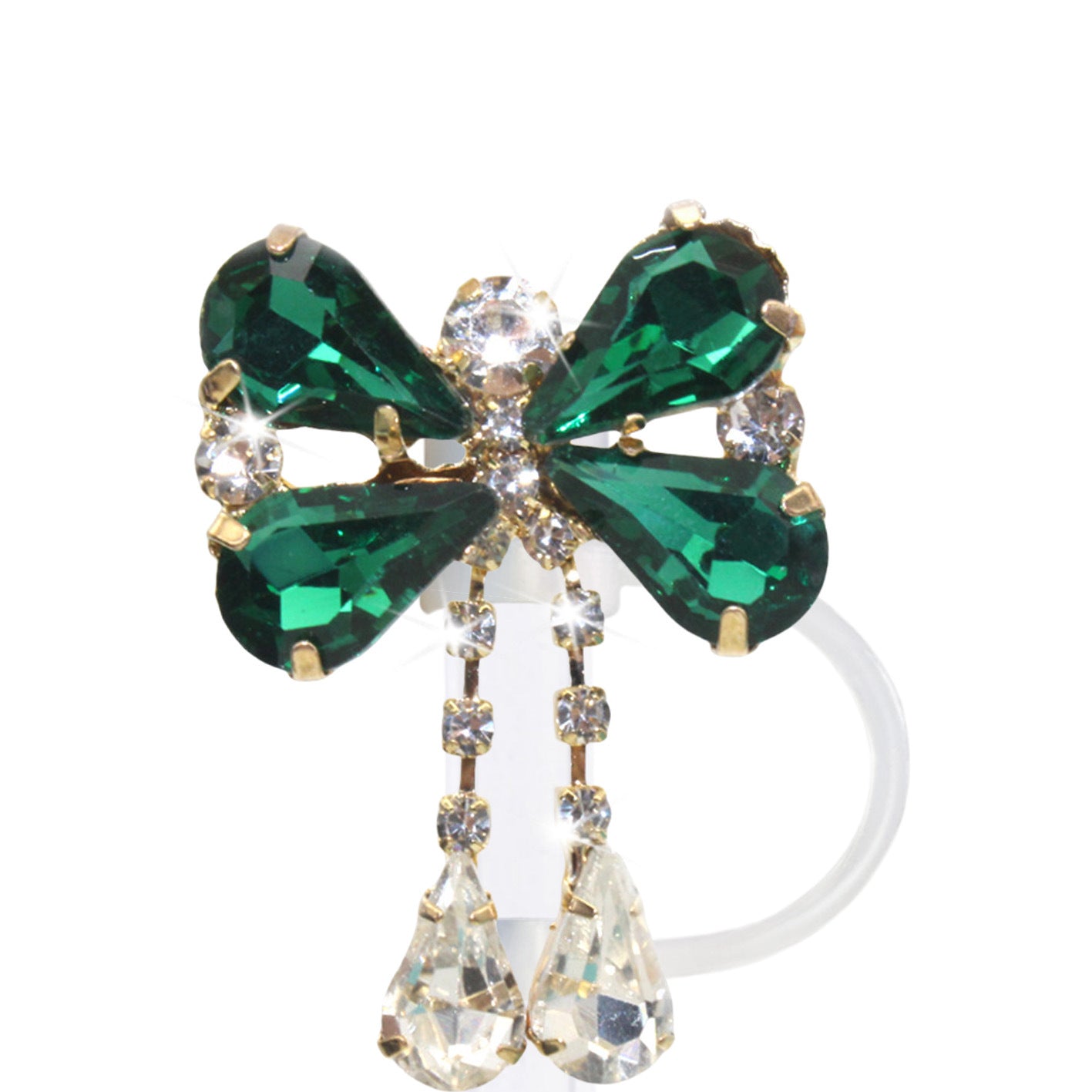 Wholesale Wholesale 50pcs Teardrop Butterfly Pendant 10mm Straw Cover Straw Tube Cap