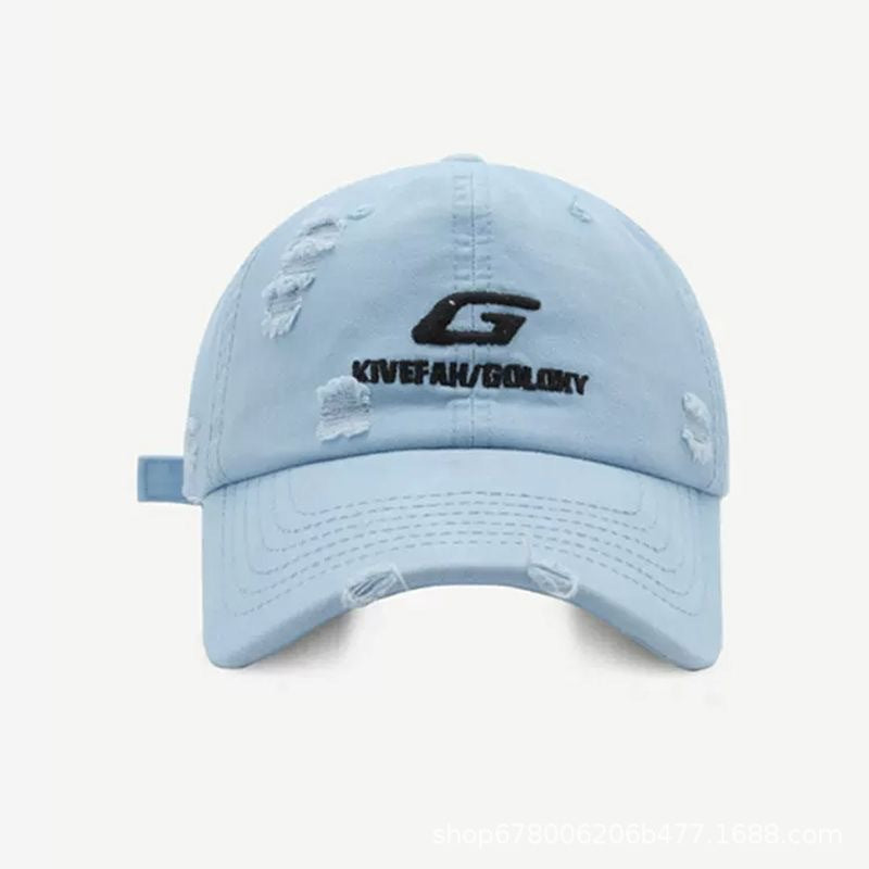 Wholesale Ripped Hip Hop Embroidery Cotton Hat Baseball Cap ACC-HT-HuiYu001