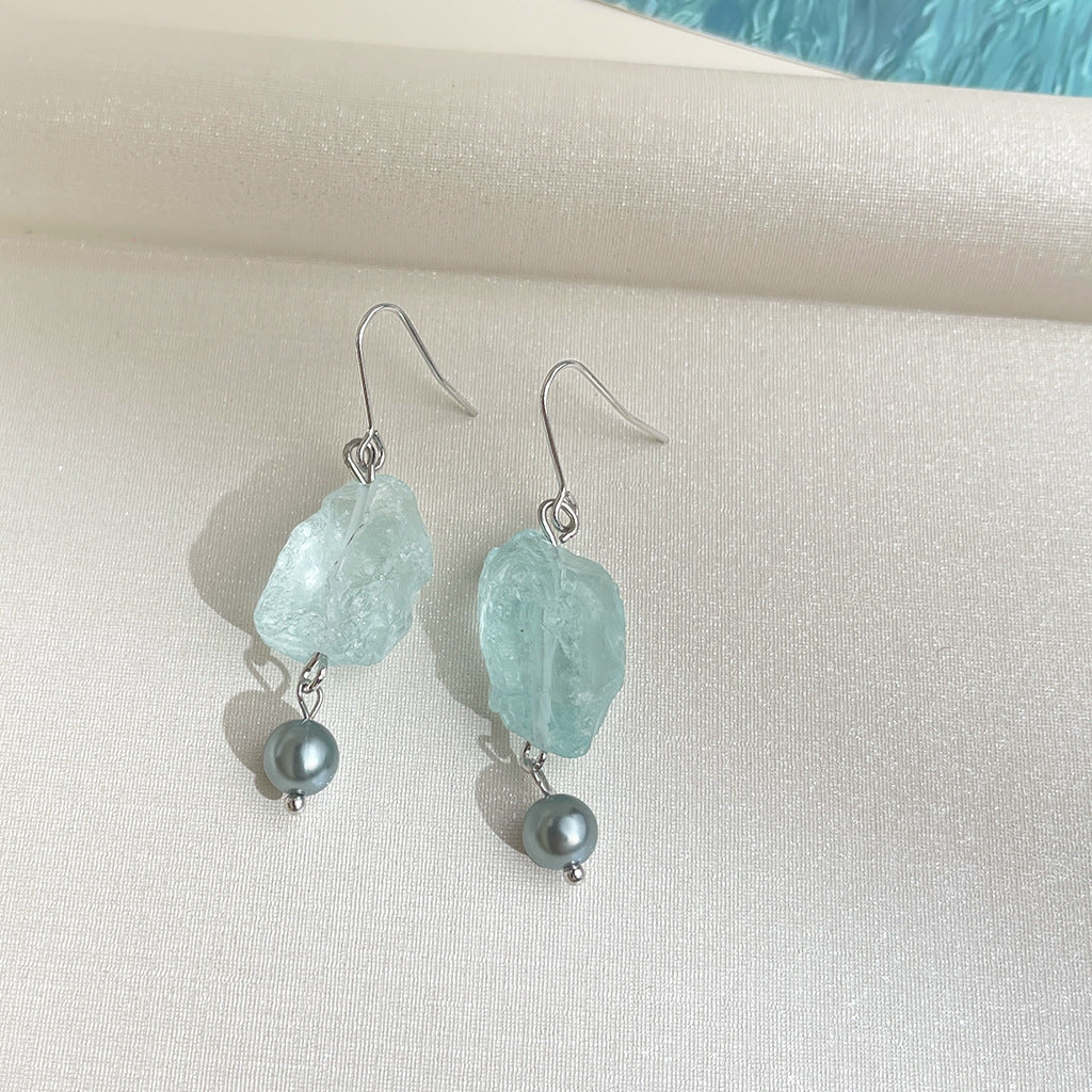Wholesale  Crystal Blue Earring