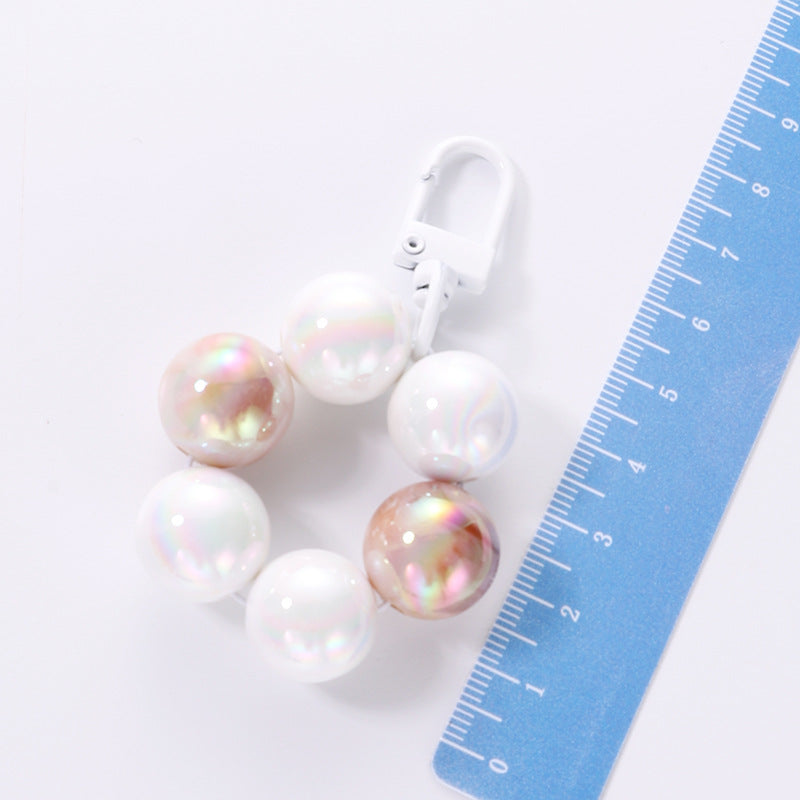 Wholesale Colored Acrylic Beaded Keychain Bag Hanging Accessories ACC-KC-HuiMei013
