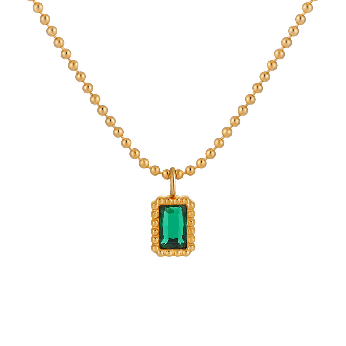 Wholesale Titanium Steel PVD Gold Plated Light Luxury  Necklace