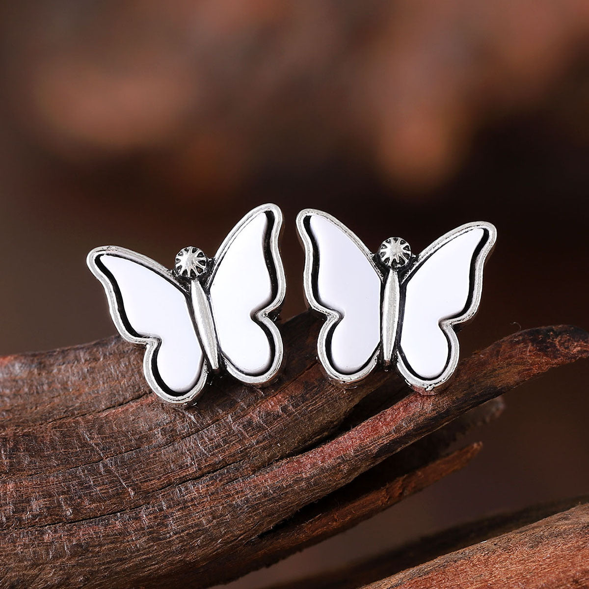 Wholesale Colorful butterfly earrings