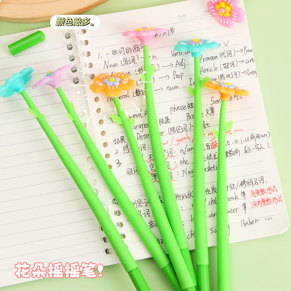 Wholesale Creative flower shake pen ballpoint pen