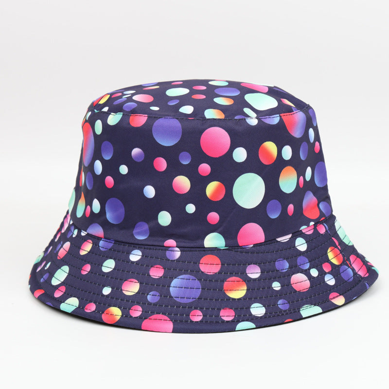 Wholesale  Vintage Printed Double-sided Fisherman Hat Bucket Hat