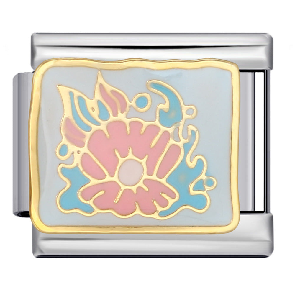 Wholesale Italian Charm Bracelet 9mm DIY Splicing Removable Beach Camping Stainless Steel Composable Bracelet