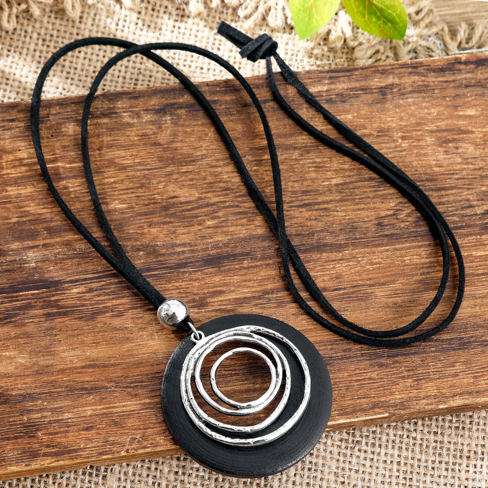 Wholesale Ethnic Style Long Sweater Chain Necklace Retro Artistic Fashion Jewelry Gift