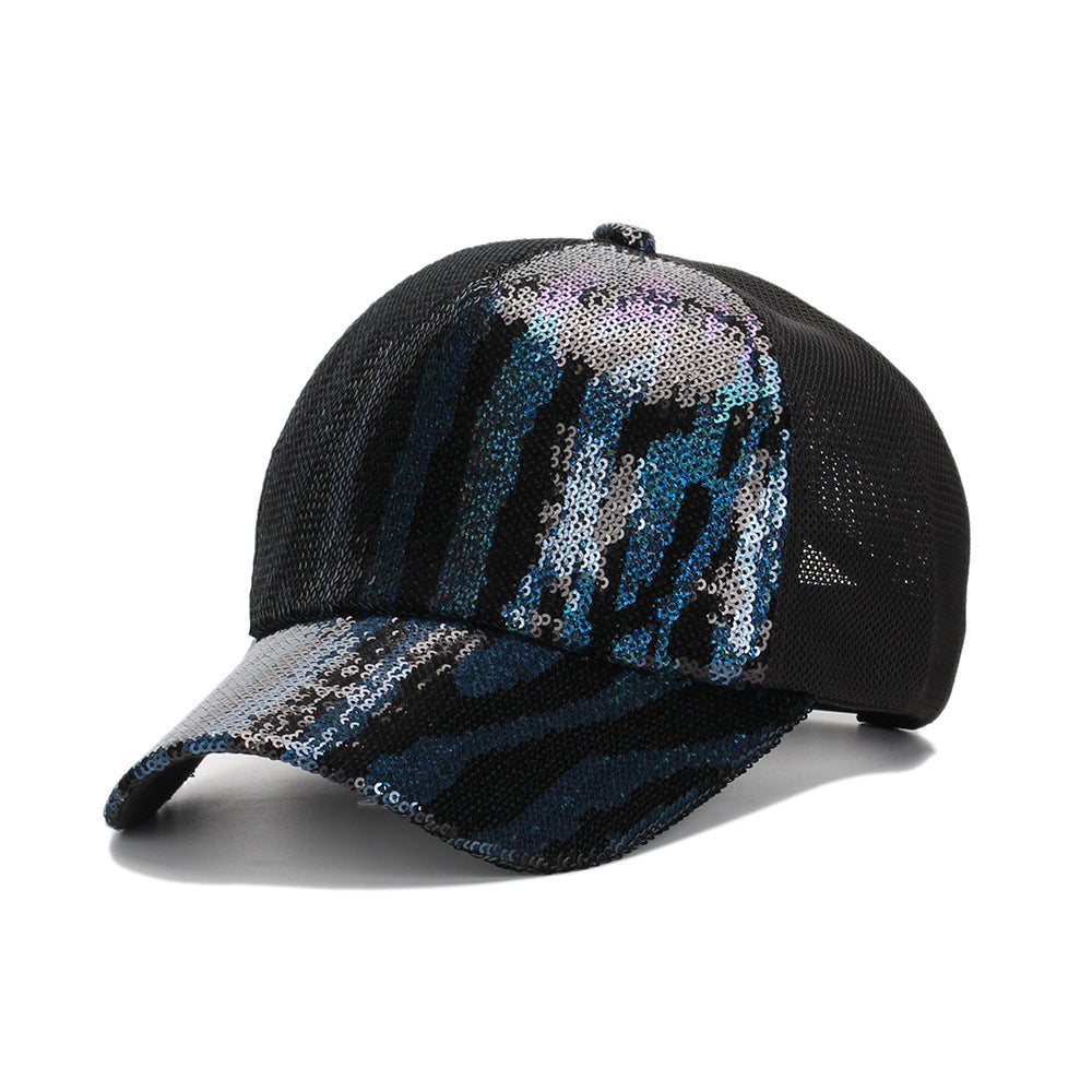 Wholesale Colorful Sequin Mesh Baseball Cap