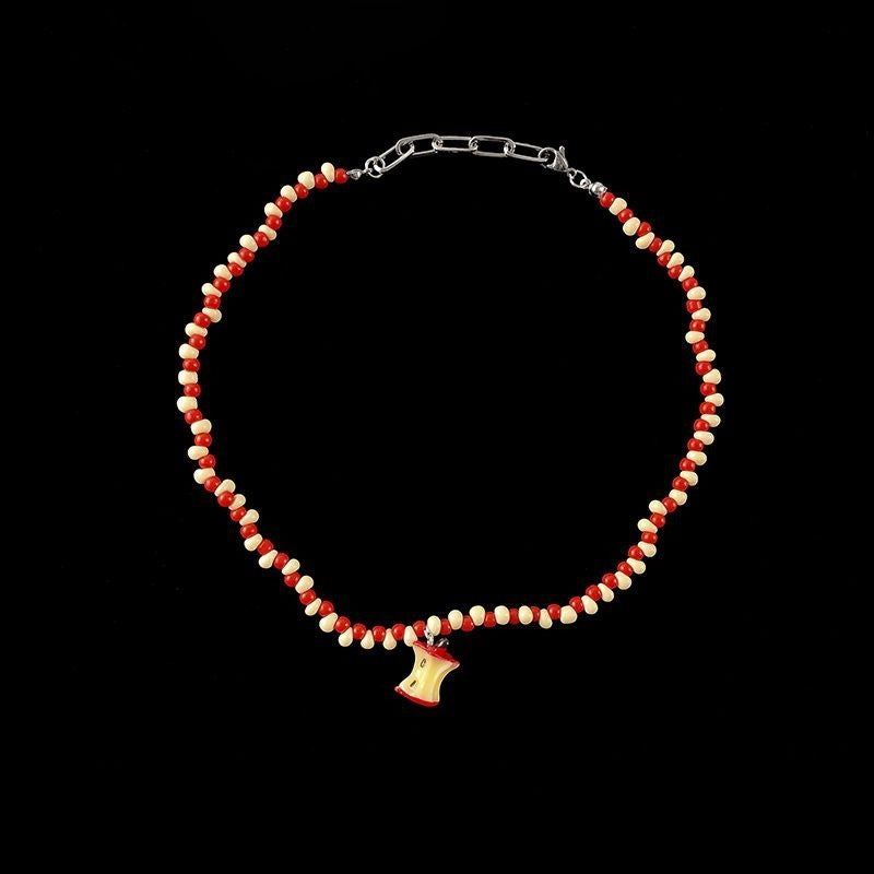 Wholesale  Pink Sausage Puppy Pearl Necklace