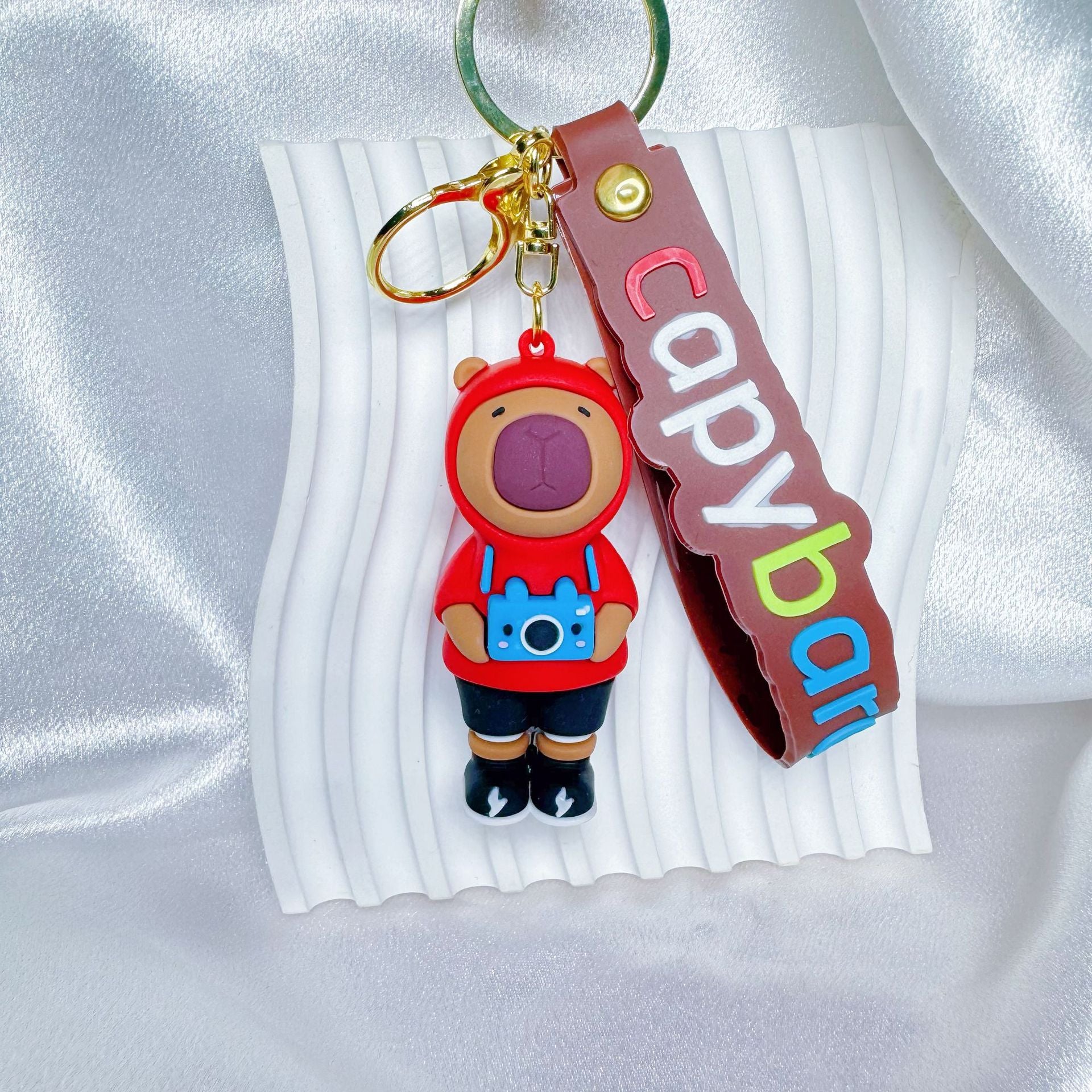 Wholesale Cute cartoon silicone keychain