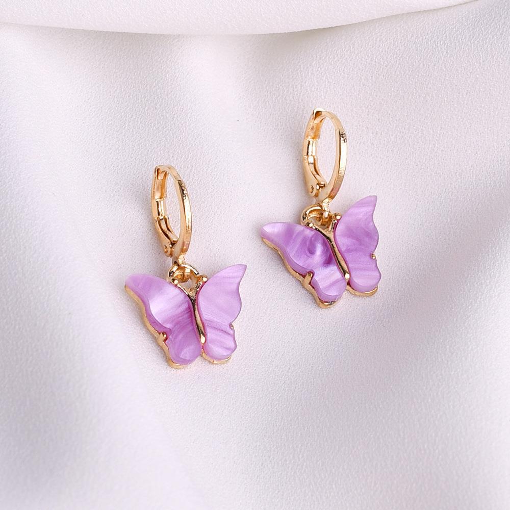 Wholesale Multicolor Butterfly Earrings Necklace ACC-NE-Gaot002