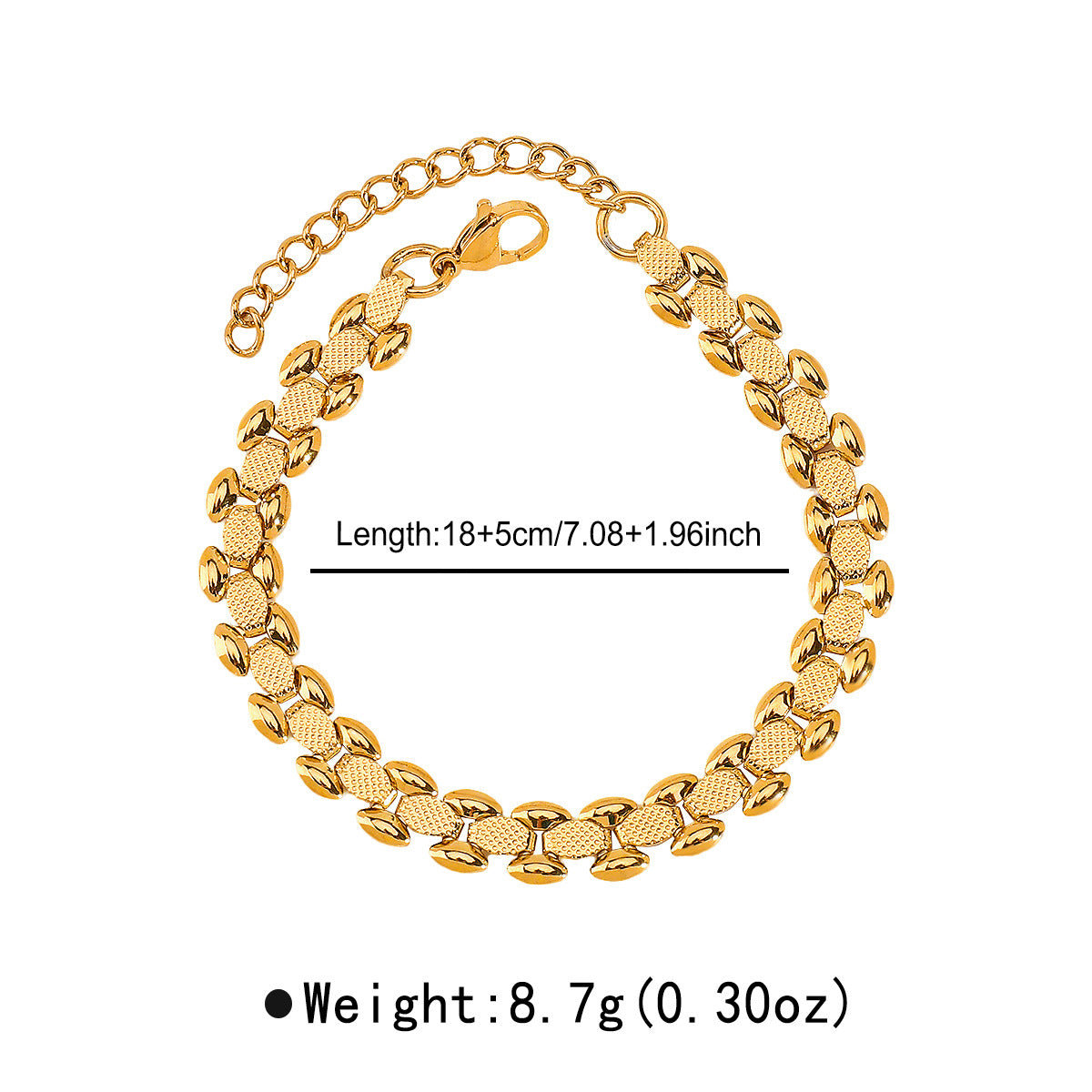 Wholesale stainless steel bracelet Simple  chain rhinestone hand
