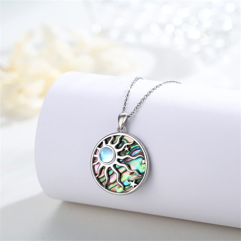 Wholesale stainless steel abalone shell necklace