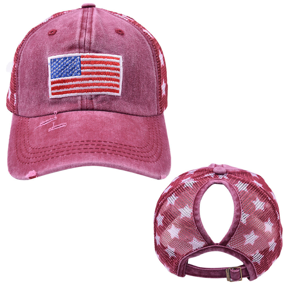 Wholesale American Independence Day USA Baseball Cap Flag Five-Pointed Star Hat ACC-HT-BaiZuzu002