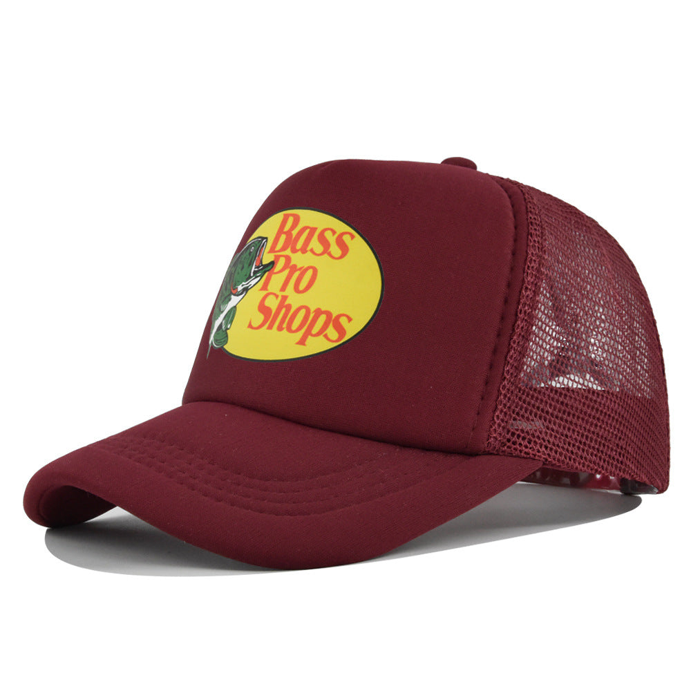 Wholesale Printed fish silk screen cap summer net Hat