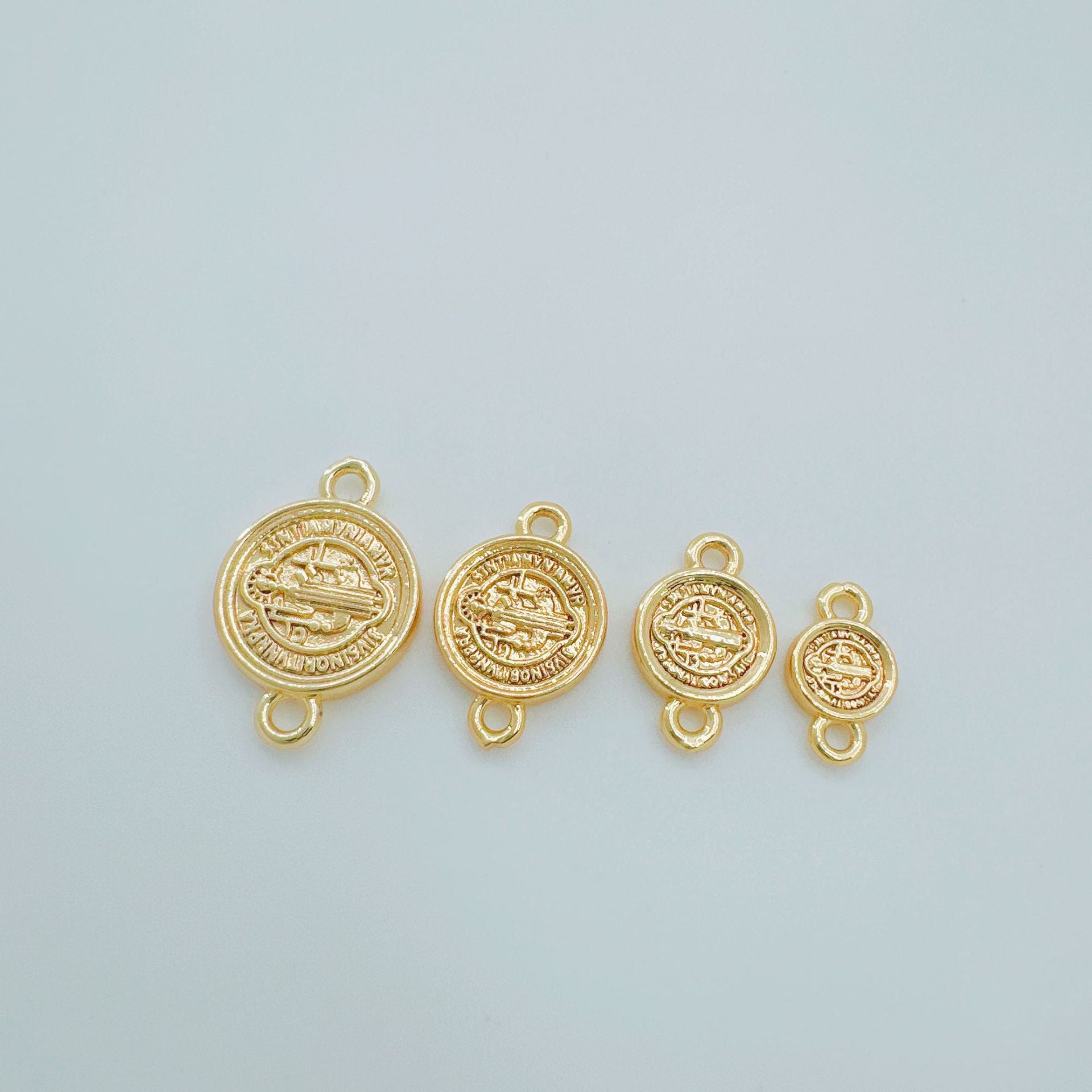 Wholesale Double Hollow Pendant Copper Electroplated DIY Jewelry Making Charm Fashion Accessory