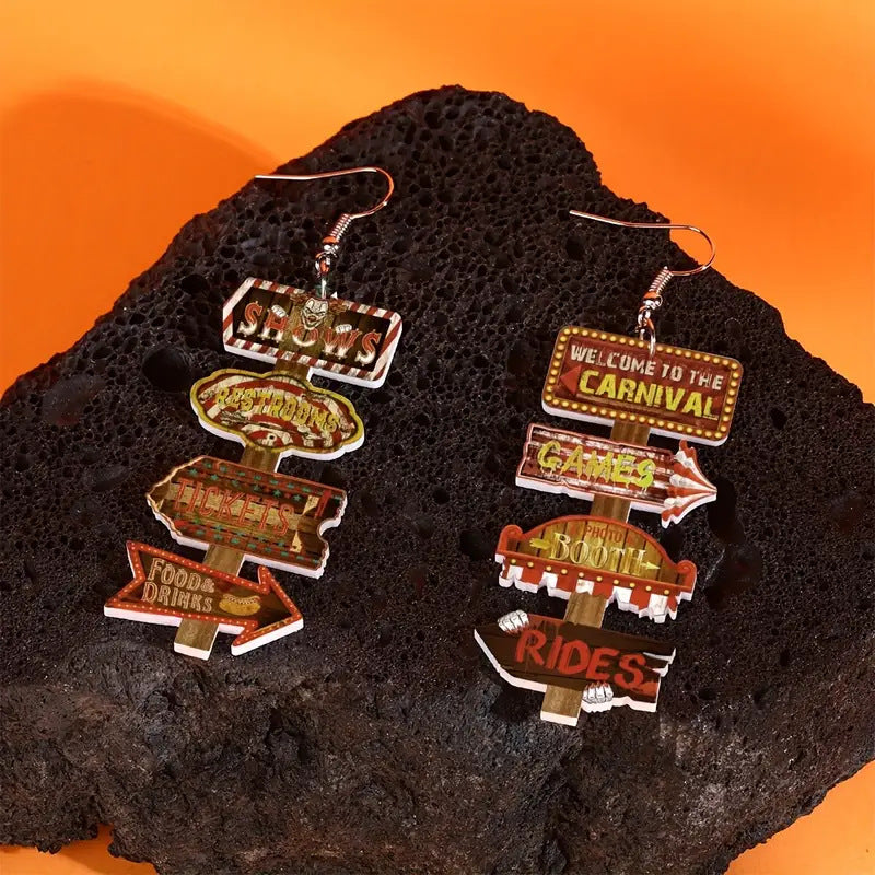 Wholesale  road sign earrings