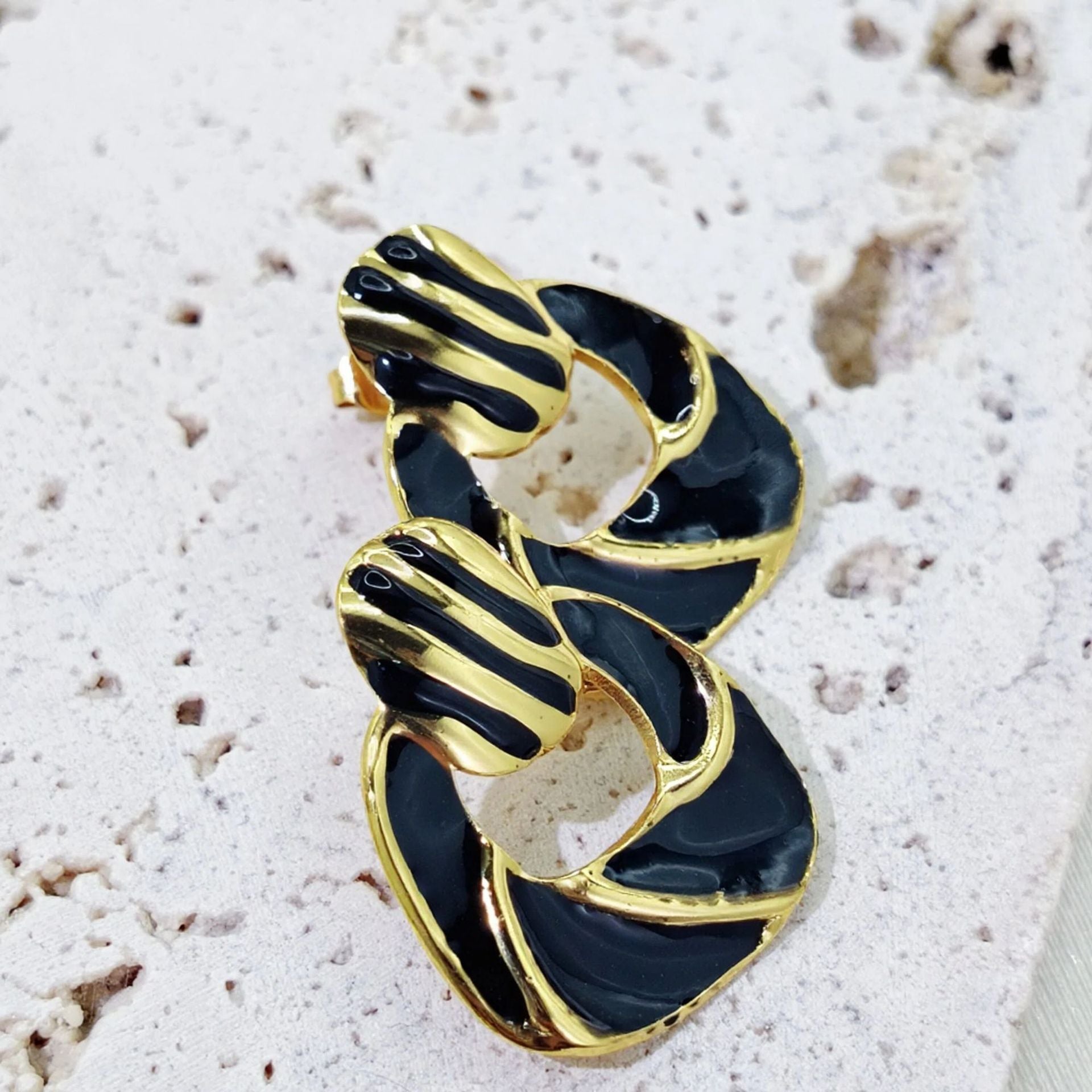 Wholesale Geometric Stainless Steel Earrings for Women Fashion Jewelry Accessory Boutique Gift