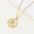 Wholesale Oil Dropping Devil's Eye  Zircon  Copper Plated 18k Gold  Necklace