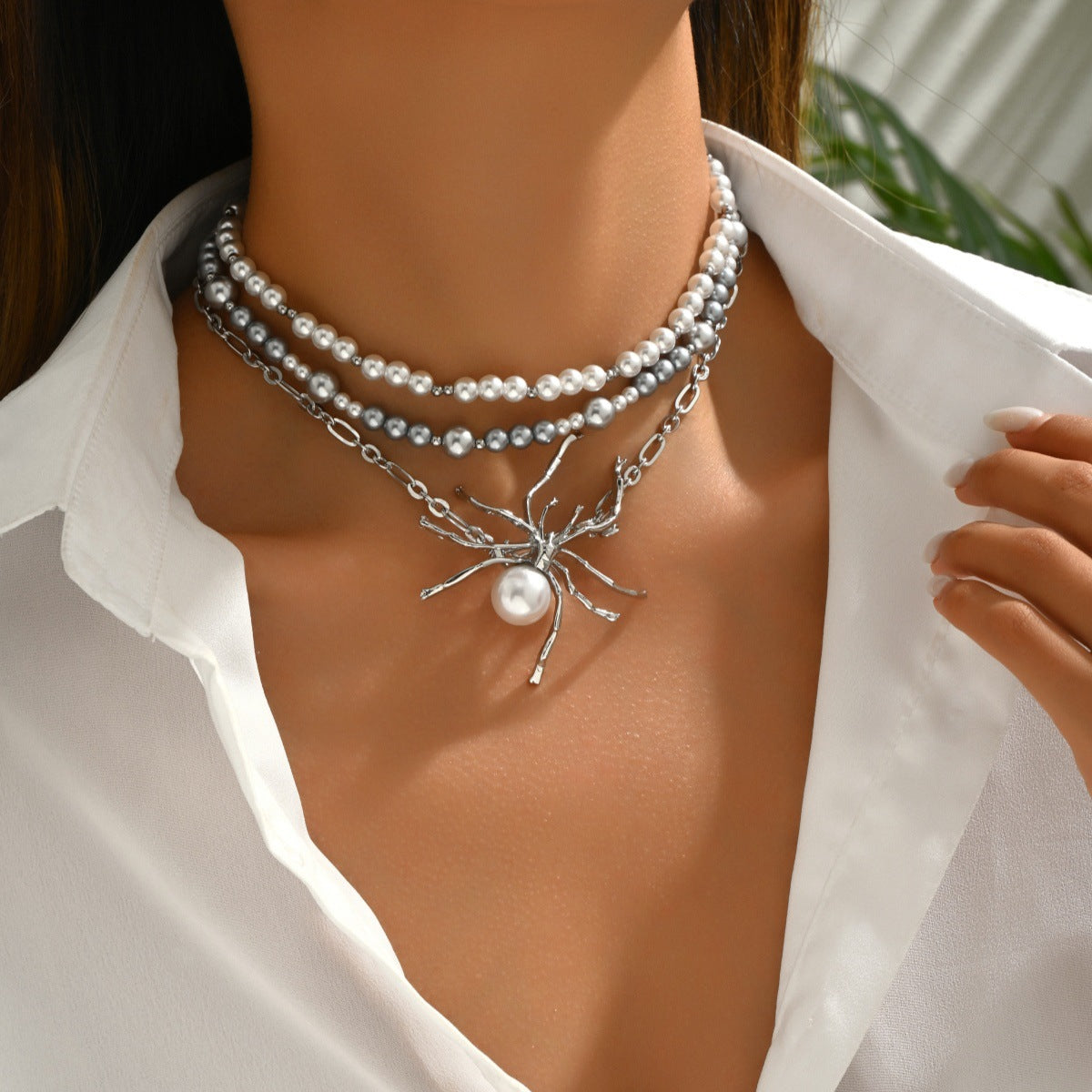 Wholesale  Multi-layer Necklace Retro Pearl Necklaces